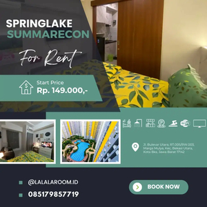 Sewa Apartemen Harian Bulanan The Springlake Summarecon Bekasi