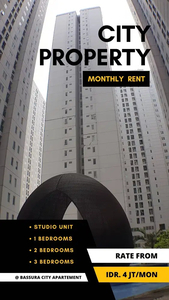 Sewa Bulanan mulai 4JTan Unit Furnished di Bassura City - A051