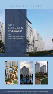 Sewa Harian mulai 400RBan Unit Studio/2BR di Bassura City - A051