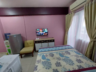 Studio apartemen green pramuka bulanan fullfurnised wifi