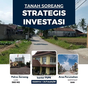 Tanah Bandung Soreang Pinggir Jalan Desa SHM
