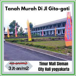 Tanah Dijual Timur Sleman City Hall Selangkah ke Masjid Jogja