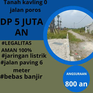 Tanah kavling murah 0 jalan poros.piv