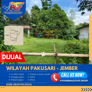 TANAH PINGGIR JALAN WILAYAH PAKUSARI JEMBER