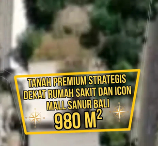 Tanah Premium Strategis Dekat Rumah Sakit dan Icon Mall Sanur Bali