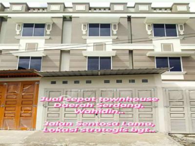 Jual townhouse daerah Serdang HM Yamin，Wahidin, siap huni, murah