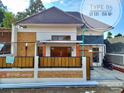 Rumah Tipe 85 LT 131 m² Jalan Kaliurang timur UII dkt Pasar Jangkang