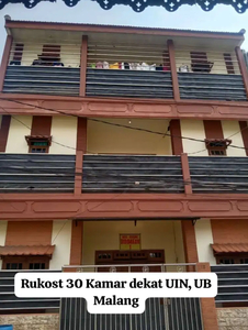 Dijual Cepat Rumah Kost 30 Kamar Full Sigura Gura dekat Kampus UB, UIN