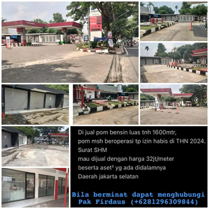 Jual tanah beserta semua properti diatasnya ( pom bensin )