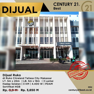 Ruko Dijual Dibawah Harga Pasaran Di Citraland Tallasa City