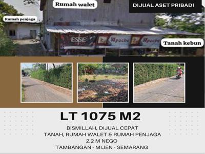 Di Jual Tanah, Rumah Penjaga dan Rumah Walet