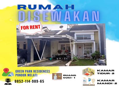 Disewakan Rumah terawat di Pondok Melati kota Bekasi