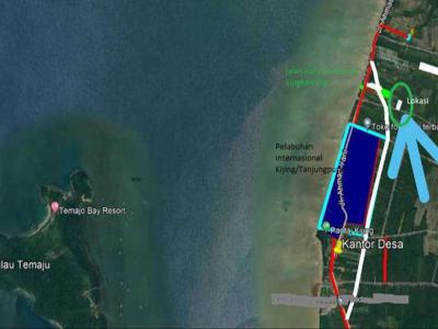 Jual Tanah dekat Pelabuhan Internasional Kijing/Tanjungpura- Kalbar