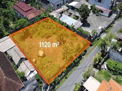 Lahan tanah 1120m² lokasi premium & strategis di Renon Denpasar selata