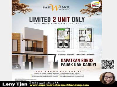Rumah Mewah Asri Konsep Villa di Bandung Utara Pinggir Jalan