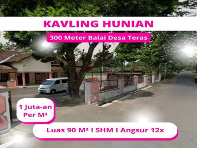 Tanah Kavling Dijual Teras, 400 Meter Jl Solo - Semarang, SHM