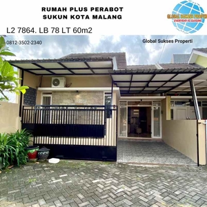 Rumah Siap Huni Modern Minimalis Furnished Di Sukun Malang