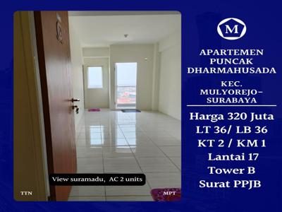 Apartement 2BR Puncak Dharmahusada Mulyorejo Surabaya Dkt Pakuwon City