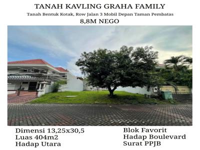 Jual Tanah Kavling Graha Family Surabaya Barat Dkt Wiyung Citraland