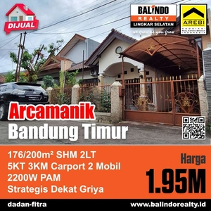 Arcamanik Bandung Kota, Siap Huni, Jalan Lebar, Murah