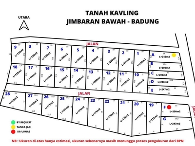 DIJUAL KAV AREA JIMBARAN