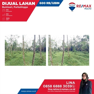 Dijual Lahan 305 Ubin Harga Murah Lokasi Purbalingga