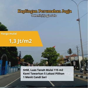 Dijual Tanah LPMP, selangkah Jl.Raya Jogja-Solo, di Candi Sari Kalasan