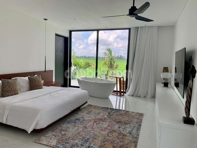 Elegant luxury villa with rice fields view for sale in Cemagi, Bali
