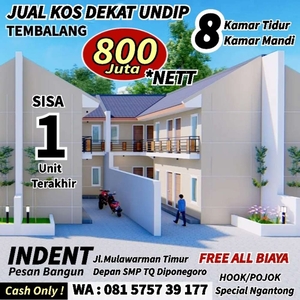 JUAL KOS 8KT+8KM 800JT UNDIP TEMBALANG