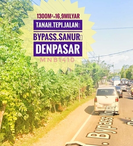 Jual tanah tepi pinggir jalan bypass Sanur Denpasar bali