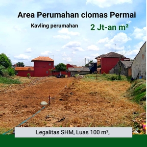 Kavling Dalam Perumahan Ciomas Permai. 2 Juta-An Siap AJB.