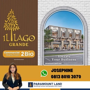 RUKO 2 LANTAI DI GADING SERPONG IL LAGO GRANDE COCOK UNTUK BISNIS