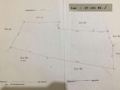 Tanah 2,7 hektar dijual bisa nego