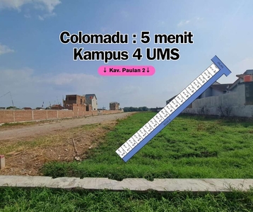Tanah 89m² Colomadu, Dekat Bandara