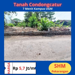 Tanah Condongcatur Premium 7 Menit Kampus UGM Sleman Jogja SHM