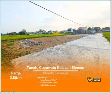 Tanah Kavling Cupuwatu Kalasan, Dekat RS PDHI Jl.Solo-Jogja