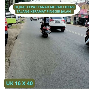 tanah murah lokasi talanga keramat pinggir jalan