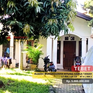 TEBET - HANYA HITUNG HARGA TANAH SUPER DUPER MURAH (AKSES 2 MOBIL)