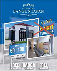 Tinggal 4 unit siap bangun siap huni banyak free bebas biaya