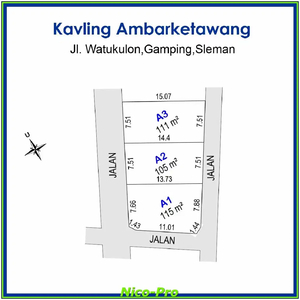 10 Menit Tol Ambarketawang Jogja,Tanah Murah Mobil Masuk