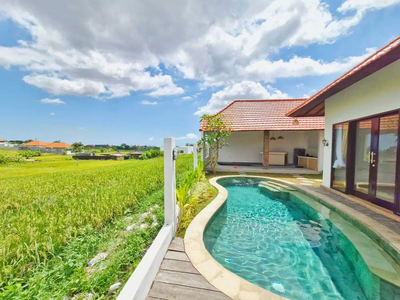 Available for Leasehold or Rent Villa with Ricefields View in Canggu