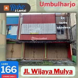 Dijual Ruko 2 lantai Jogja 2 in 1 Jl Wijaya Mulya Umbulharjo eks Kuliner - Yogyakarta