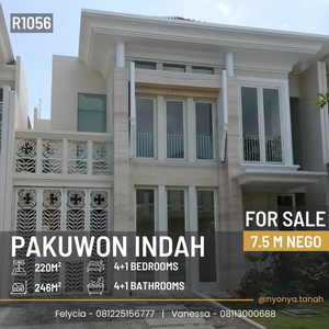 Dijual Rumah Kawasan Golf di Jalan Utama Pakuwon Indah Dekat PTC