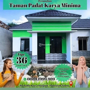 Dijual Rumah Siap Huni Tipe 36 Kota, PDAM, Jalan Sudah Beton, di Jalan Tani Padat Karya - Pontianak