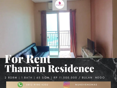 Disewakan Apartement Thamrin Residence 2 BR Furnished Low Floor
