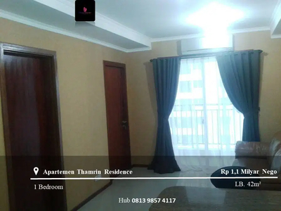 Jual Apartement Thamrin Residence Type L High Floor 1BR Full Furnished