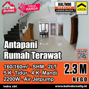 JUAL CEPAT RUMAH ANTAPANI ARCAMANIK