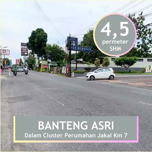 Tanah 109 m2 di Cluster Perumahan, Utara Kampus UGM 15 Mnt Tugu Jogja