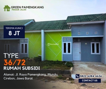 Dijual Rumah Green Pamengkang Rumah Subsdi dengan Luas 72 meter Hanya 8 Juta - Cirebon