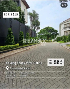 Dijual Kavling Ebony PIK View Danau Uk473m2 harga 56jt/m2 at Jakut